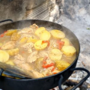 Pollo al disco, no podía faltar