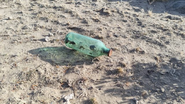 Vieja botella de aceite