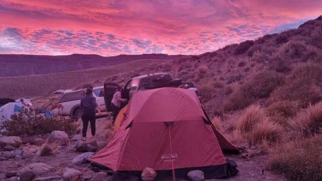 Campamento en Manchana Covunco