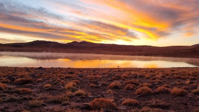 Laguna Huaraco, al amanecer